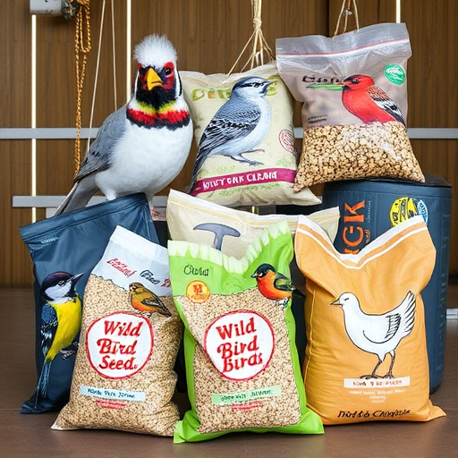 Variety of wild bird seed bags
