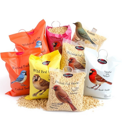 Variety of wild bird seed bags