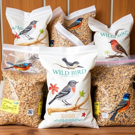 Variety of wild bird seed bags