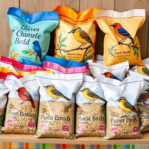 Variety of wild bird seed bags