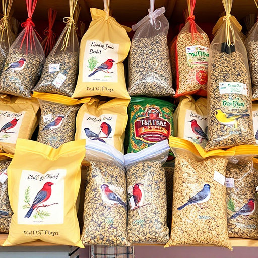 Variety of wild bird seed bags