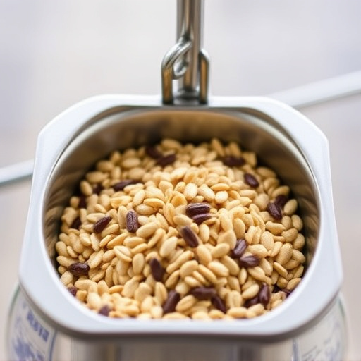 Wheat-free seed blend in feeding tray