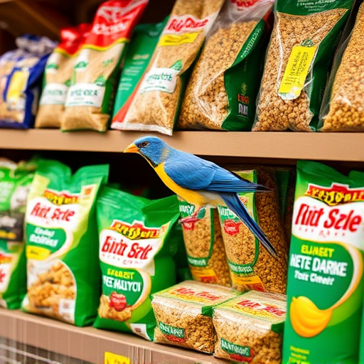 Wide selection of bird feed products