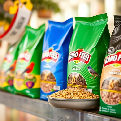 Wide selection of bird feed products