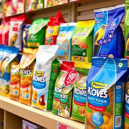 Wide selection of bird feed products