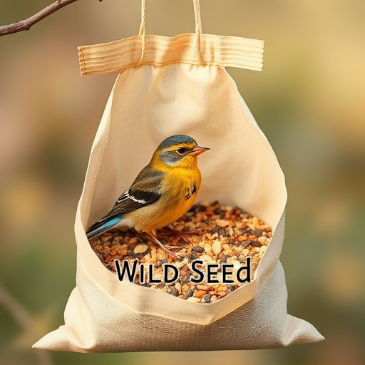 Wild bird seed in eco-friendly bag