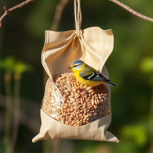 Wild bird seed in eco-friendly bag