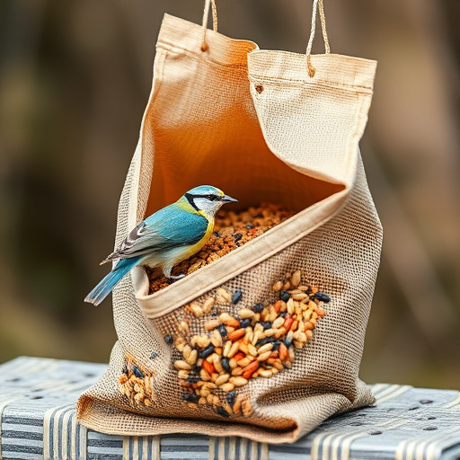 Wild bird seed in eco-friendly bag