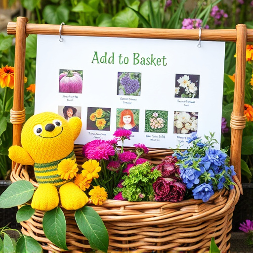 Add-to-basket screen with seed varieties