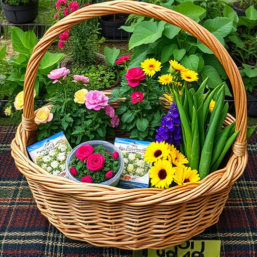 Add-to-basket screen with seed varieties