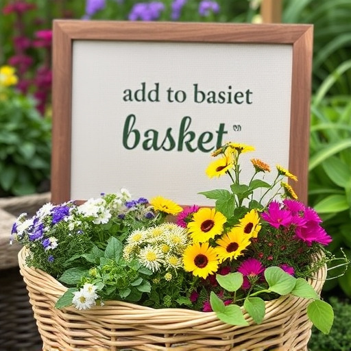 Add-to-basket screen with seed varieties