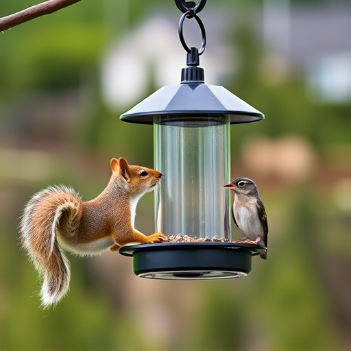 Affordable squirrel-resistant bird feeder hanging