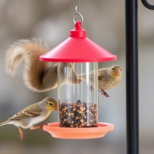 Affordable squirrel-resistant bird feeder hanging