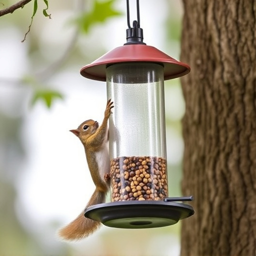 Affordable squirrel-resistant bird feeder hanging
