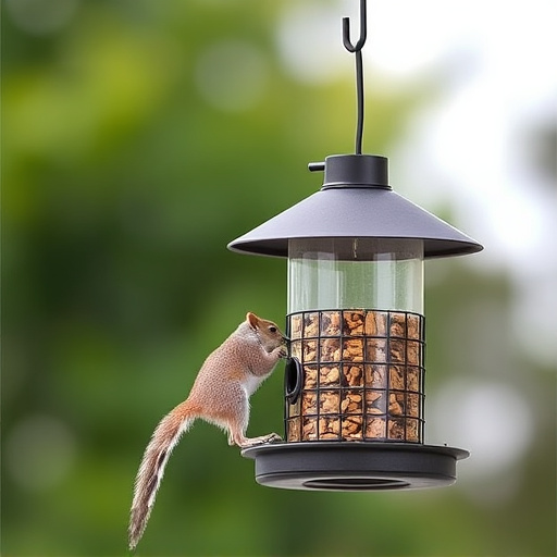 Affordable squirrel-resistant bird feeder hanging