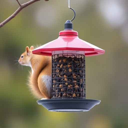 Affordable squirrel-resistant bird feeder hanging