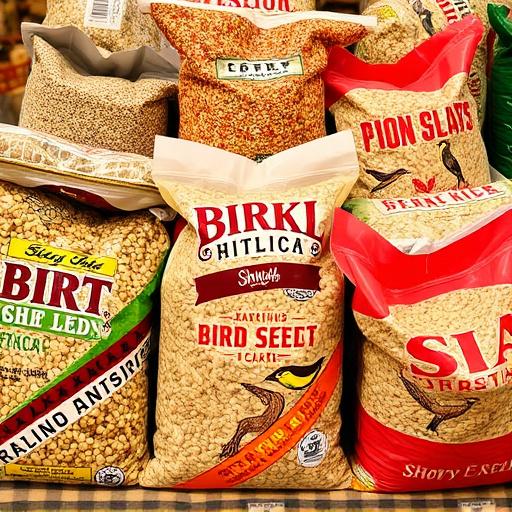 Assorted bird seed bags ready shipment