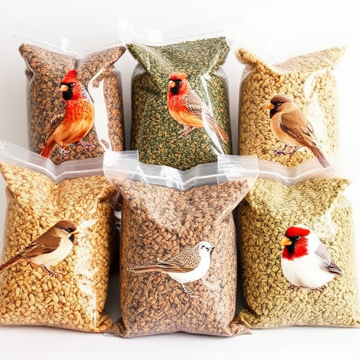 Assorted bird seed bags ready shipment