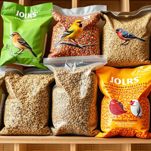 Assorted bird seed bags ready shipment