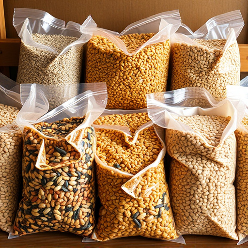 Assorted bird seed bags ready shipment