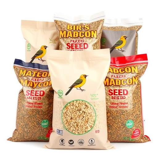 Assorted bird seed bags ready shipment