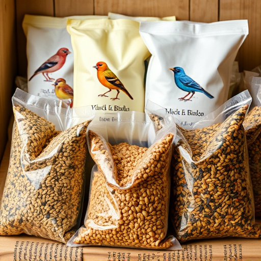 Assorted bird seed bags ready shipment