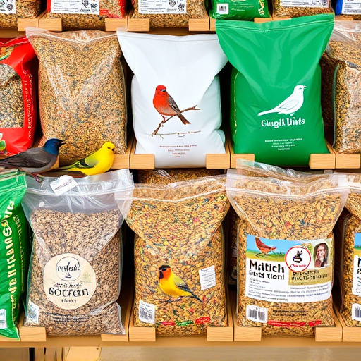 Assorted bird seed bags ready shipment