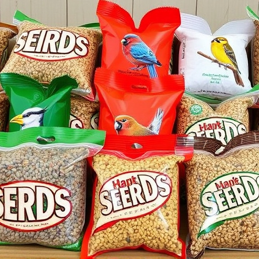 Assorted bird seed bags ready shipment