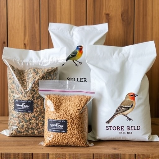Assorted bird seed bags ready shipment