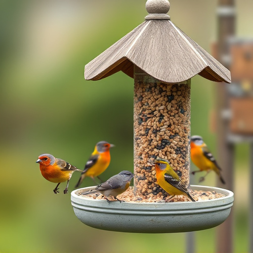 Assorted UK bird feed on webpage