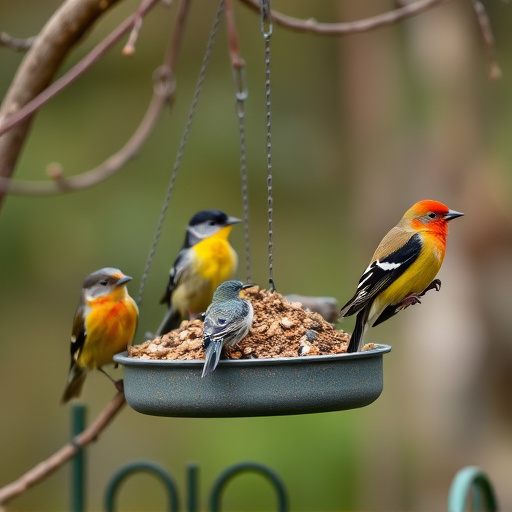 Assorted UK bird feed on webpage