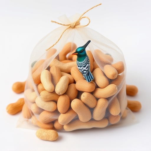 Bag of peanuts for wild birds