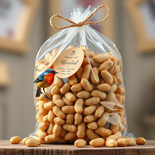 Bag of peanuts for wild birds