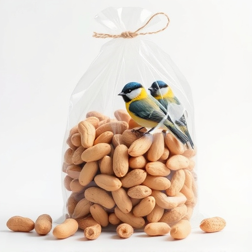 Bag of peanuts for wild birds