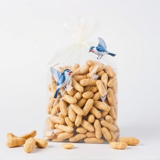 Bag of peanuts for wild birds