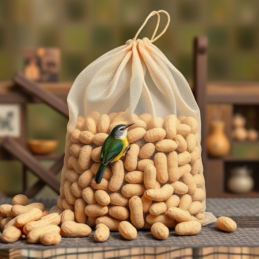 Bag of peanuts for wild birds