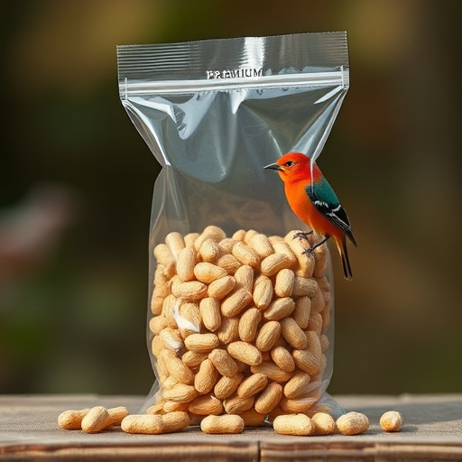 Bag of premium peanuts for wild birds