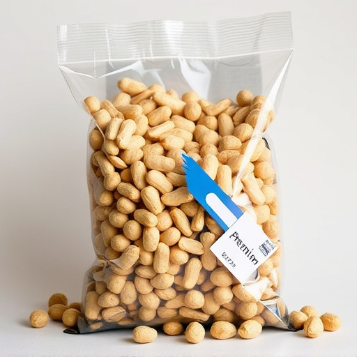Bag of premium peanuts for wild birds
