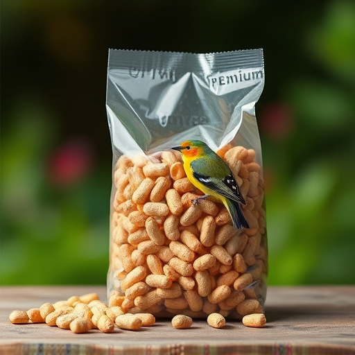 Bag of premium peanuts for wild birds