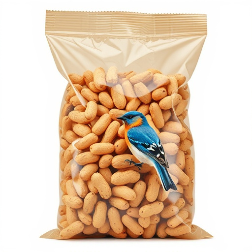 Bag of premium peanuts for wild birds