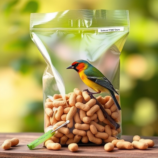 Bag of premium peanuts for wild birds