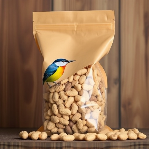 Bag of premium peanuts for wild birds