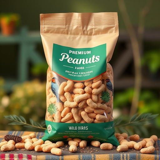 Bag of premium peanuts for wild birds
