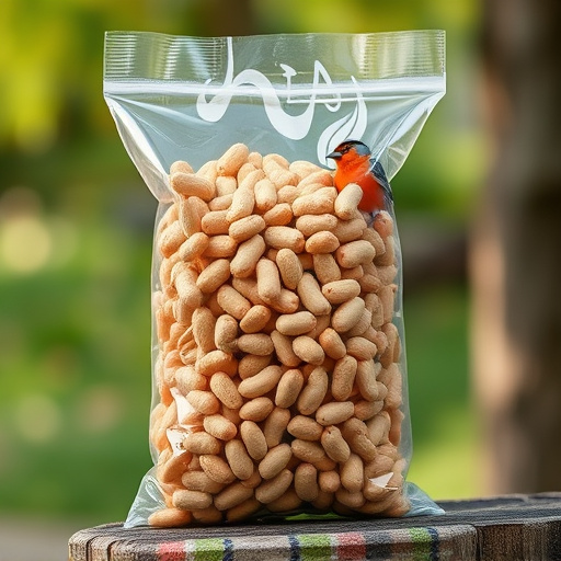 Bag of premium peanuts for wild birds