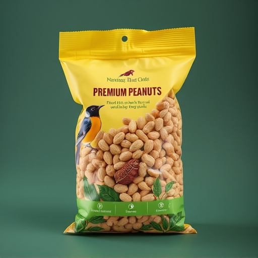 Bag of premium peanuts for wild birds