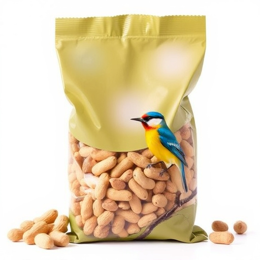Bag of premium peanuts for wild birds