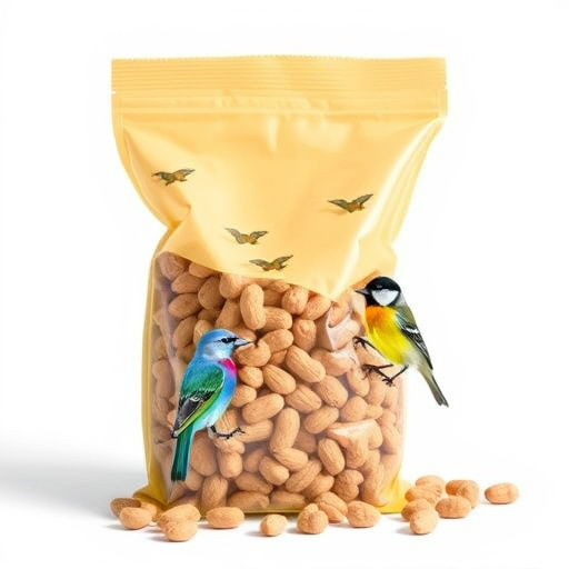 Bag of premium peanuts for wild birds