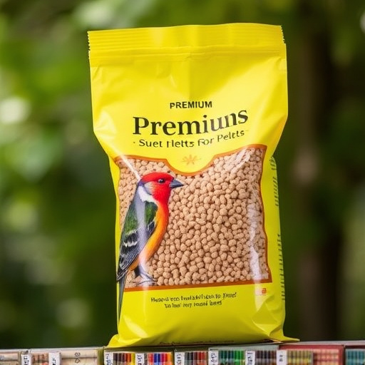 Bag of premium suet pellets for birds