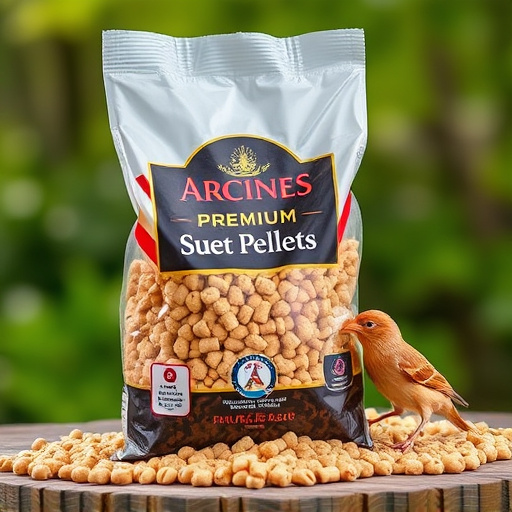 Bag of premium suet pellets for birds