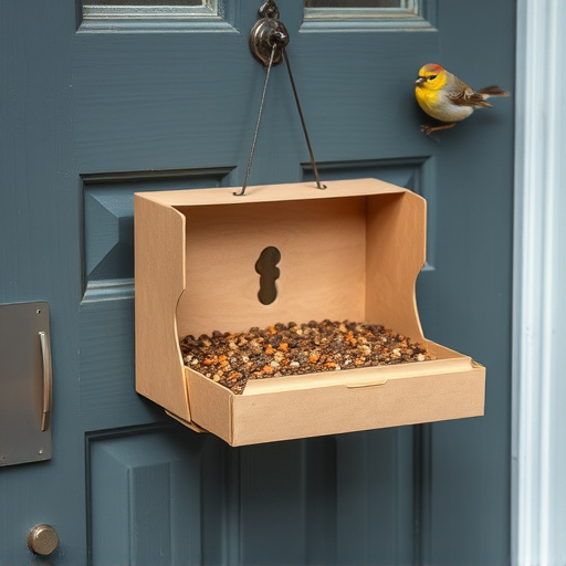 Bird food box left at front door